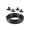 Techmar Garden Lighting UK Outdoor Lights Low Voltage DIY 10m Main Cable SPT-1 With 4 Connectors