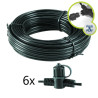 Techmar Garden Lighting UK Outdoor Lights Low Voltage DIY 15m Main Cable SPT-3 With 6 Connectors