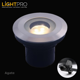 Lightpro Outdoor Garden Lighting Professional 12V Agate 3w LED IP67 Ground Light