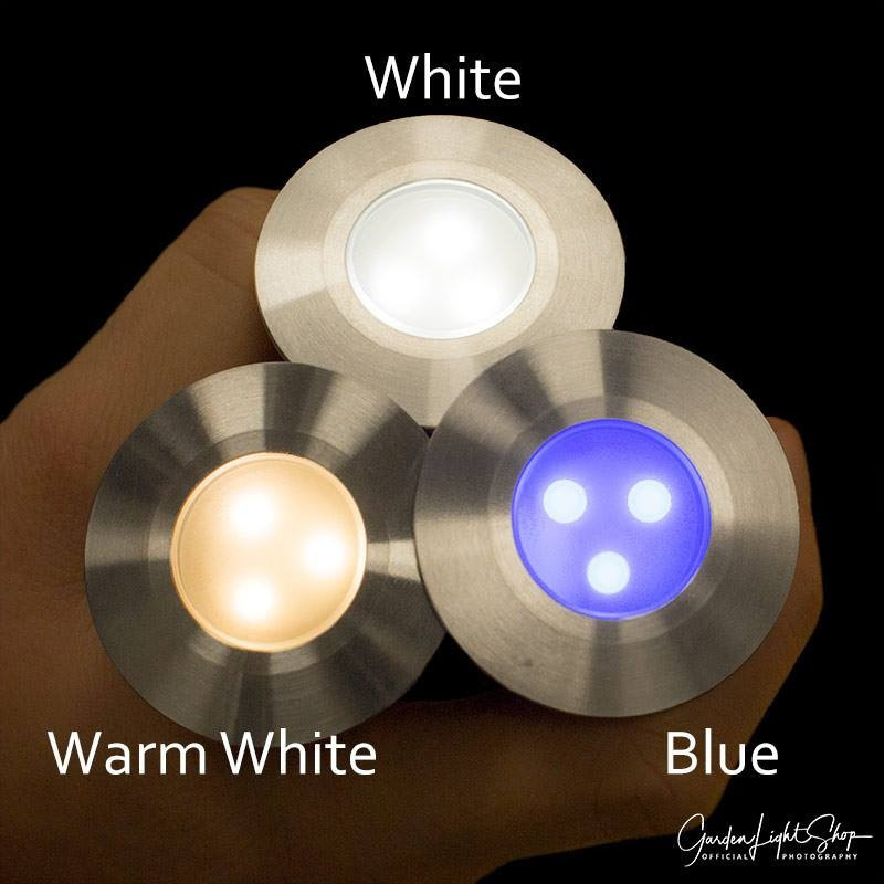 Techmar Garden Lighting UK Outdoor Lights Low Voltage Alpha 12V Blue LED Decking Light. 3