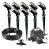 Techmar Garden Lighting UK Outdoor Lights Low Voltage Alder 12V Plug & Play LED Garden Lights Bundle - 8 Light Kit. 2