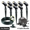 Techmar Garden Lighting UK Outdoor Lights Low Voltage Alder 12V Plug & Play LED Garden Lights Bundle - 8 Light Kit. 1