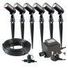 Techmar Garden Lighting UK Outdoor Lights Low Voltage Alder 12V Plug & Play LED Garden Lights Bundle - 6 Light Kit. 2
