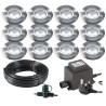 Techmar Garden Lighting UK Outdoor Lights Low Voltage Astrum 12V Plug & Play Garden Deck Light Bundle - 12 Light Kit. 2