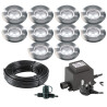 Techmar Garden Lighting UK Outdoor Lights Low Voltage Astrum 12V Plug & Play Garden Deck Light Bundle - 10 Light Kit. 2