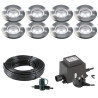 Techmar Garden Lighting UK Outdoor Lights Low Voltage Astrum 12V Plug & Play Garden Deck Light Bundle - 8 Light Kit. 2