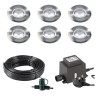 Techmar Garden Lighting UK Outdoor Lights Low Voltage Astrum 12V Plug & Play Garden Deck Light Bundle - 6 Light Kit. 2