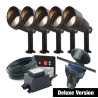 Techmar Garden Lighting UK Outdoor Lights Low Voltage DIY Focus Verona 4W 5 Light Deluxe Bundle + Timer