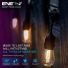 Garden Lighting UK Outdoor Lights Ener-J LED Filament Festoon Lighting Kit - 240 Volt. 4