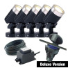Techmar Garden Lighting UK Outdoor Lights Low Voltage DIY 5 light 5w Arcus Bundle