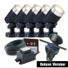 Techmar Garden Lighting UK Outdoor Lights Low Voltage DIY 5 light 5w Arcus Bundle + timer