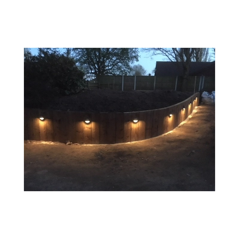 Techmar Garden Lighting UK Outdoor Lights Low Voltage Deimos Garden Outdoor Wall Light Bundle - 8 Light Kit. 3