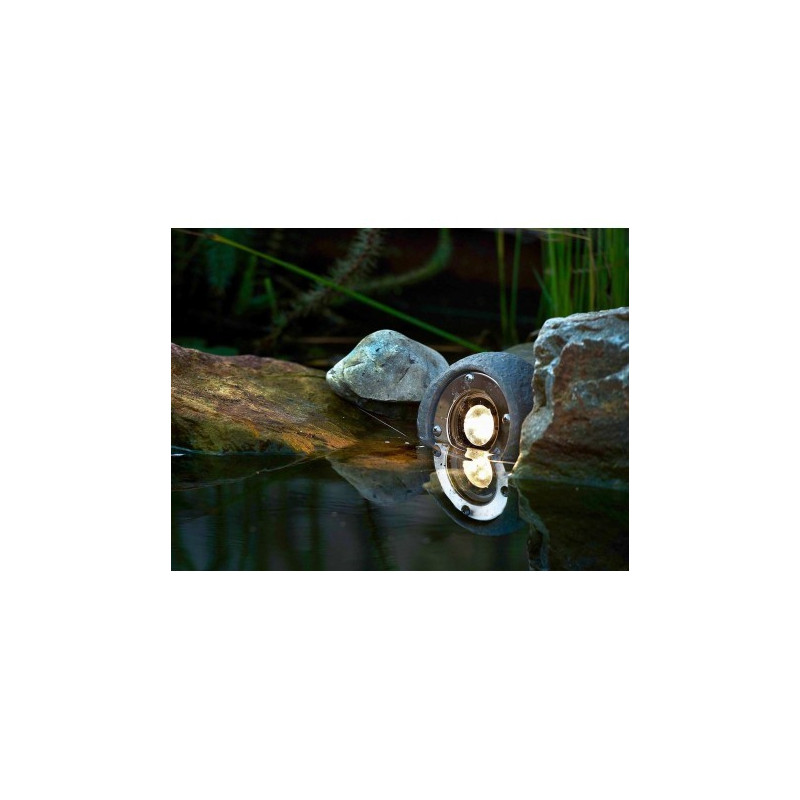 Techmar Garden Lighting UK Outdoor Lights Low Voltage Lapis LED Waterproof Rock Light Bundle - 5 Light Kit. 1