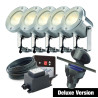 Techmar Garden Lighting UK Outdoor Lights Low Voltage DIY 5 light 3w Catalpa Bundle + timer