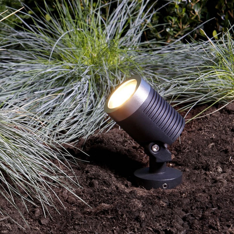 Techmar Garden Lighting UK Outdoor Lights Low Voltage Arcus 12V Plug & Play Garden Spotlight Bundle - 3 Light Kit. 2