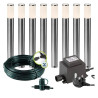 Techmar Garden Lighting UK Outdoor Lights Low Voltage Silia 12V Garden Post light Bundle - 8 Light Kit. 1