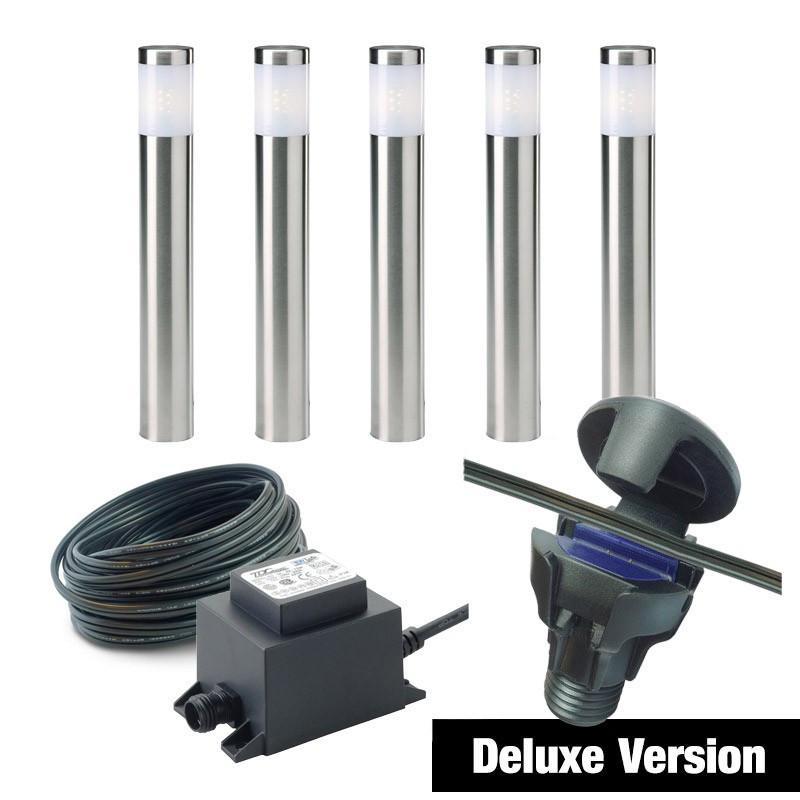 Techmar Garden Lighting UK Outdoor Lights Low Voltage DIY 5 light Albus Bundle