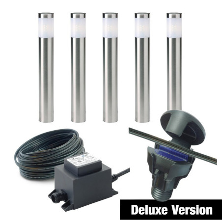 Techmar Garden Lighting UK Outdoor Lights Low Voltage DIY 5 light Albus Bundle