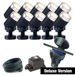 Techmar Garden Lighting UK Outdoor Lights Low Voltage DIY 10 light 5w Arcus Bundle