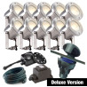 Techmar Garden Lighting UK Outdoor Lights Low Voltage DIY 10 light 3w Catalpa Bundle + remote