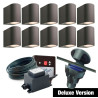 Techmar Garden Lighting UK Outdoor Lights Low Voltage DIY 10 Light Gilvus Deluxe Bundle + timer