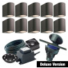 Techmar Garden Lighting UK Outdoor Lights Low Voltage DIY 10 Light Gilvus Deluxe Bundle + remote