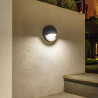 Techmar Outdoor Garden Lighting UK Deimos 12V 1W LED Anthracite Outdoor Wall 1