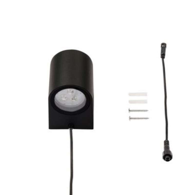 Techmar Garden Lighting UK Outdoor Lights Low Voltage Gilvus 12V 4W LED Black Outdoor Wall Light. 5