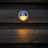 Techmar Outdoor Garden Lighting UK Palm 12V 1W LED Stainless Steel Outdoor Wall Light 1