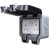 Outdoor Garden Lighting UK  DIY Accessories - BG 2Gang IP65 WP22 switch socket 1