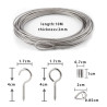 Garden Lighting UK Outdoor Lights Low Voltage Festoon 10m Wire Support Kit 2