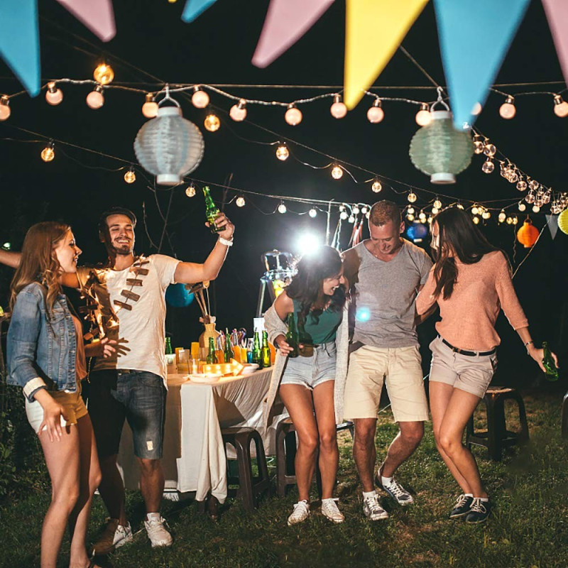 Garden Lighting UK Outdoor Lights Low Voltage Festoon 10m Wire Support Kit 3