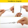 Garden Lighting UK Outdoor Lights Low Voltage Festoon 10m Wire Support Kit 4