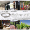 Garden Lighting UK Outdoor Lights Low Voltage Festoon 10m Wire Support Kit 6