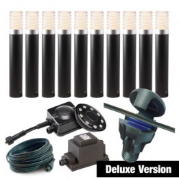 Techmar Garden Lighting UK Outdoor Lights Low Voltage DIY 10 Light Arco 40 Deluxe Bundle + remote