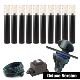 Techmar Garden Lighting UK Outdoor Lights Low Voltage DIY 10 Light Arco 40 Deluxe Bundle