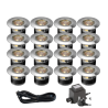 Techmar Garden Lighting UK Outdoor Lights Low Voltage Acis 12V Plug & Play Garden Deck Light Bundle - 16 Light Kit
