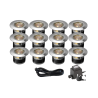 Techmar Garden Lighting UK Outdoor Lights Low Voltage Acis 12V Plug & Play Garden Deck Light Bundle - 12 Light Kit