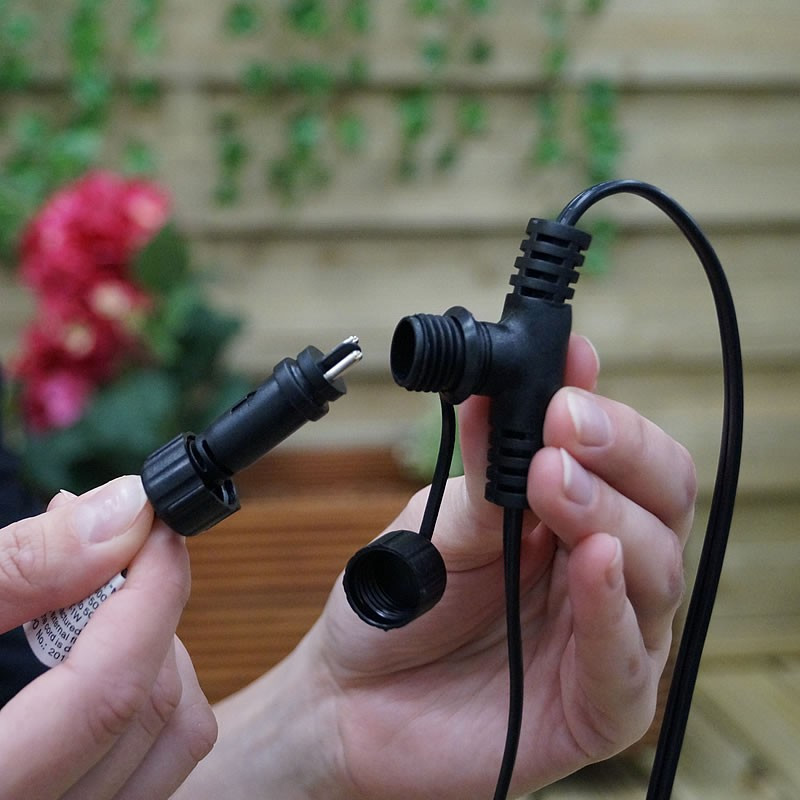 Techmar Garden Lighting UK Outdoor Lights Low Voltage 25m Main Cable SPT-1 With 10 Connectors 2
