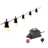 Techmar Garden Lighting UK Outdoor Lights Low Voltage Festoon Party Lights 10mtr Kit 1