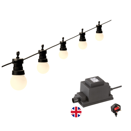 Techmar Garden Lighting UK Outdoor Lights Low Voltage Festoon Party Lights 30mtr Kit 1