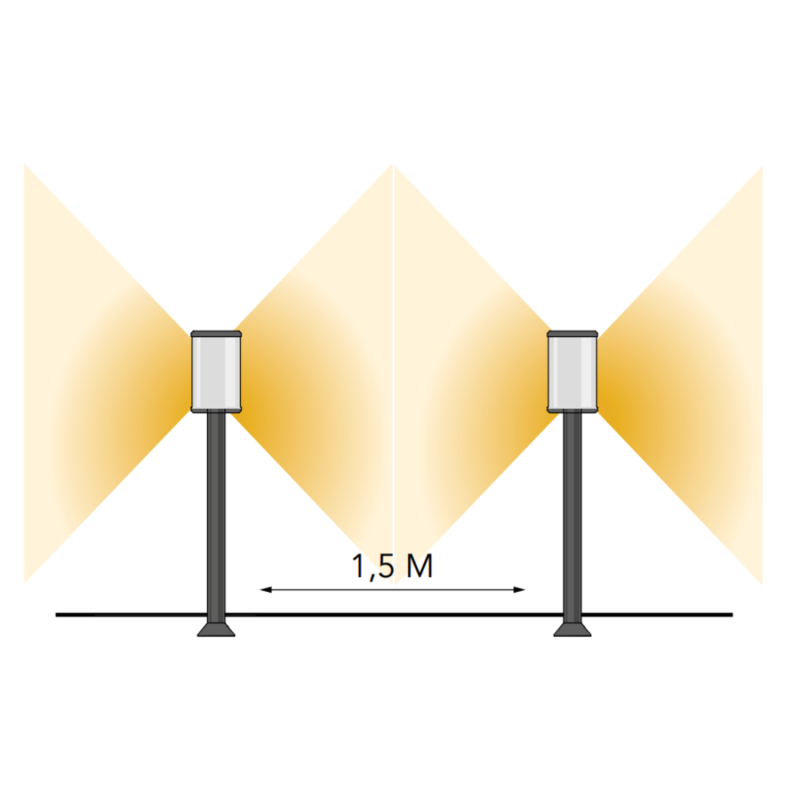 Lightpro Garden Lighting UK Outdoor Lights Low Voltage Eros Lo 12V 4W Post Light 3