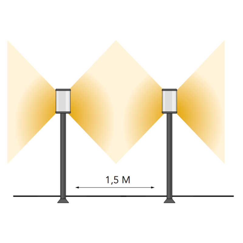 Lightpro Garden Lighting UK Outdoor Lights Low Voltage Eros Hi 12V 4W Post Light 3