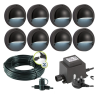 Techmar Garden Lighting UK Outdoor Lights Low Voltage Deimos Garden Outdoor Wall Light Bundle - 8 Light Kit. 2