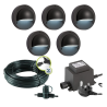 Techmar Garden Lighting UK Outdoor Lights Low Voltage Deimos Garden Outdoor Wall Light Bundle - 5 Light Kit. 2