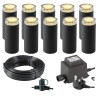 Techmar Linum 12V Plug & Play Garden Lights Bundle - 10 Light Kit 1