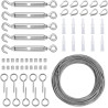 Garden Lighting UK Outdoor Lights Low Voltage Festoon 30m Wire Support Kit 1