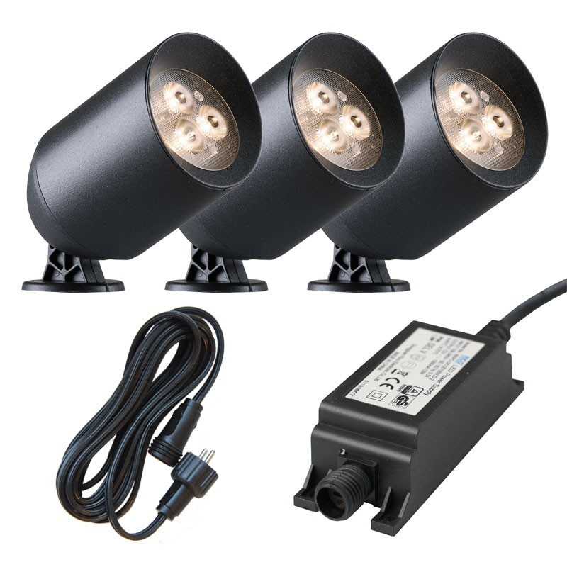Low voltage garden lighting Ludeco Stig 3 light bundle. (1)