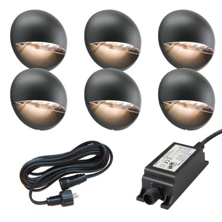 Low voltage garden lighting Ludeco Vidar 6 light bundle. (1)