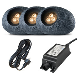 Low voltage garden lighting Ludeco Ingor 3 light bundle. (1)